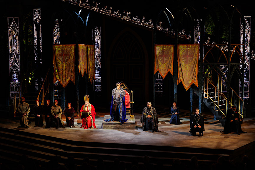 The cast of Henry 6. Photo by Rich Soublet II.